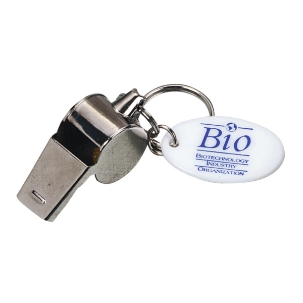 Silver color option for Metal Whistle Keychain