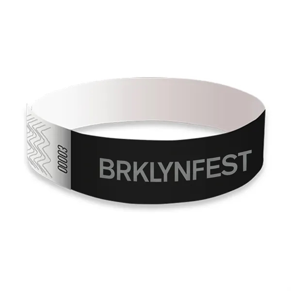 Black color option for Tyvek Wristbands