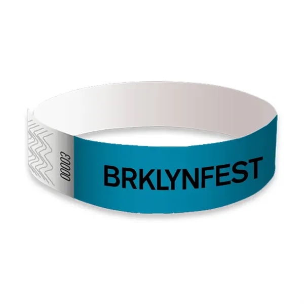 Blue Process color option for Tyvek Wristbands