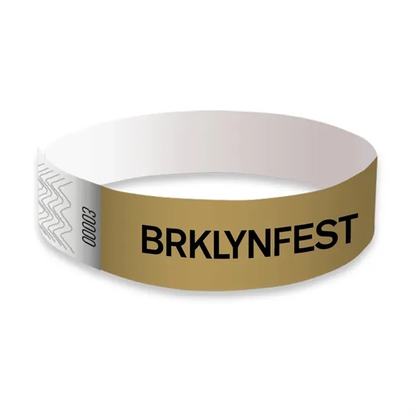 Gold Metallic color option for Tyvek Wristbands