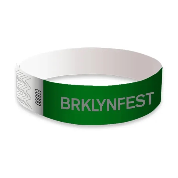 Green Dark color option for Tyvek Wristbands