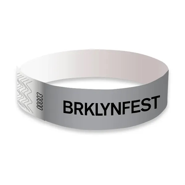 Silver color option for Tyvek Wristbands