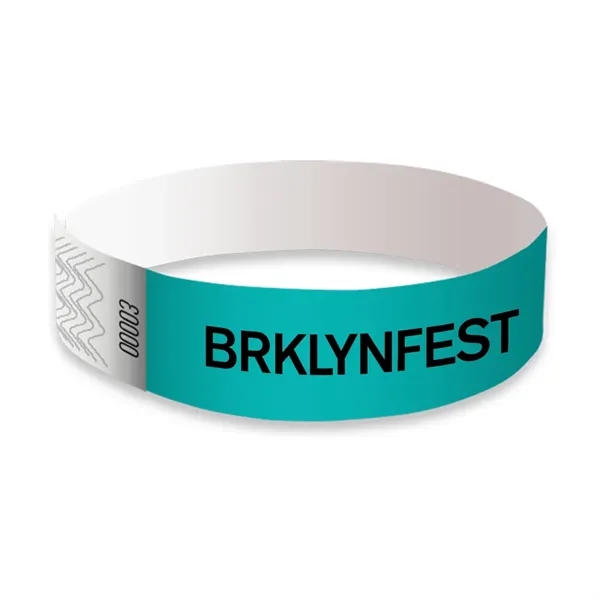 Teal color option for Tyvek Wristbands