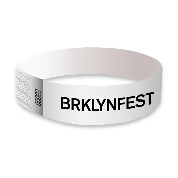 White color option for Tyvek Wristbands