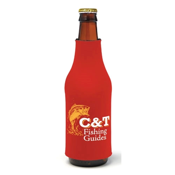 Red PMS 200 color option for Bottle Coolie