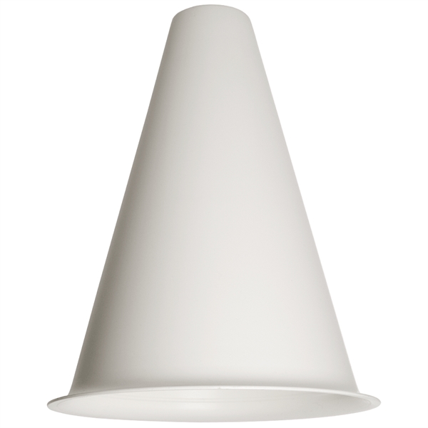 White color option for 8" Plastic Megaphone