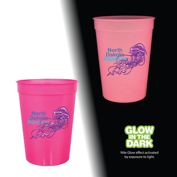 Neon Pink color option for 12 Oz. Nite Glow Stadium Cup
