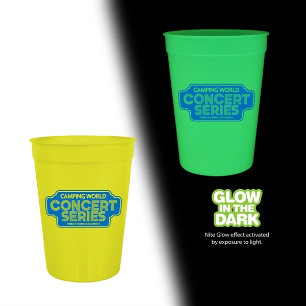 Neon Yellow color option for 12 Oz. Nite Glow Stadium Cup