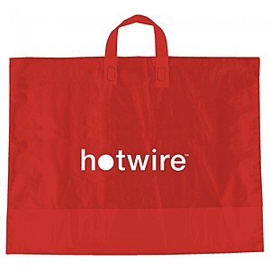 Photo of Color Frosted Soft Loop Handle Bags   22" X 18"