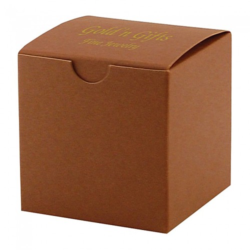 Photo of Fold Up Gift Box   Color Tinted Kraft   3" X 3"