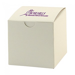 Photo of Fold Up Gift Box   Frost White Gloss   3" X 3"