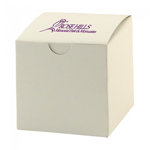 Photo of Fold Up Gift Box   Frost White Gloss   3" X 3"