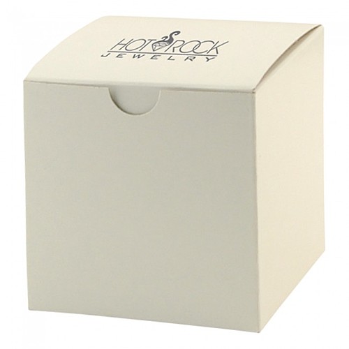 Photo of Fold Up Gift Box   Frost White Gloss   4" X 4"