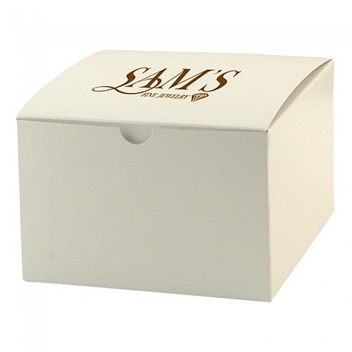 Photo of Fold Up Gift Box   Frost White Gloss   6" X 4.5"