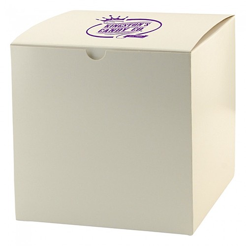 Photo of Fold Up Gift Box   Frost White Gloss   6" X 6"