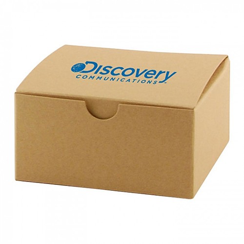 Photo of Fold Up Gift Box   Natural Kraft   3" X 3"