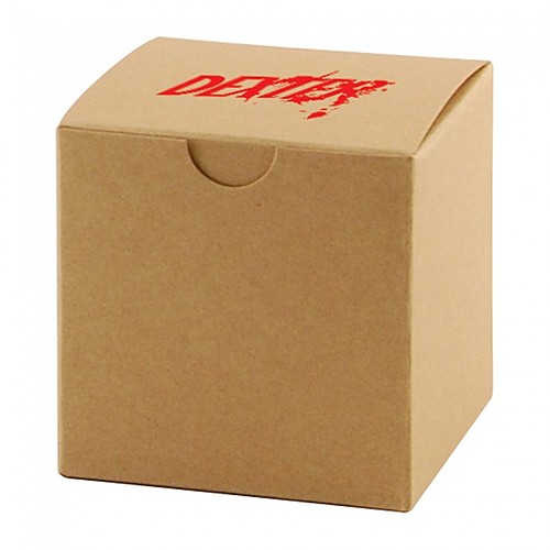 Photo of Fold Up Gift Box   Natural Kraft   3" X 3"