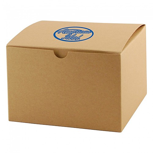 Photo of Fold Up Gift Box   Natural Kraft   5" X 5"