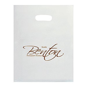 Photo of Frosted Die Cut Totes   10" X 13"