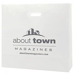 Photo of Frosted Die Cut Totes   16" X 15"