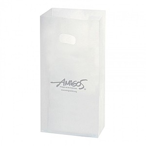 Photo of Frosted Die Cut Totes   7" X 10"