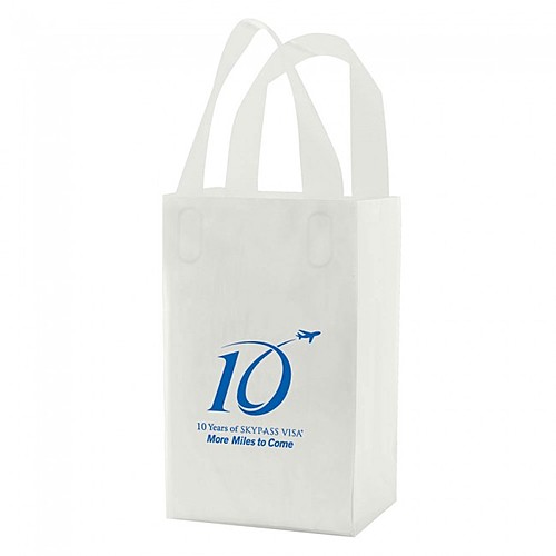 Photo of Frosted Soft Loop Handle Bags   5.25" X 8.5"