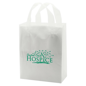 Photo of Frosted Soft Loop Handle Bags 8" X 10"