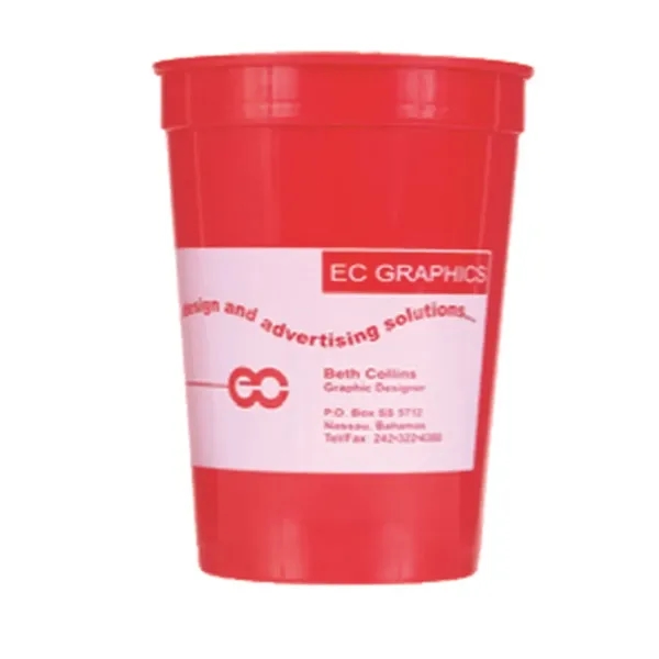 Red color option for 12 Oz. Smooth Stadium Cup