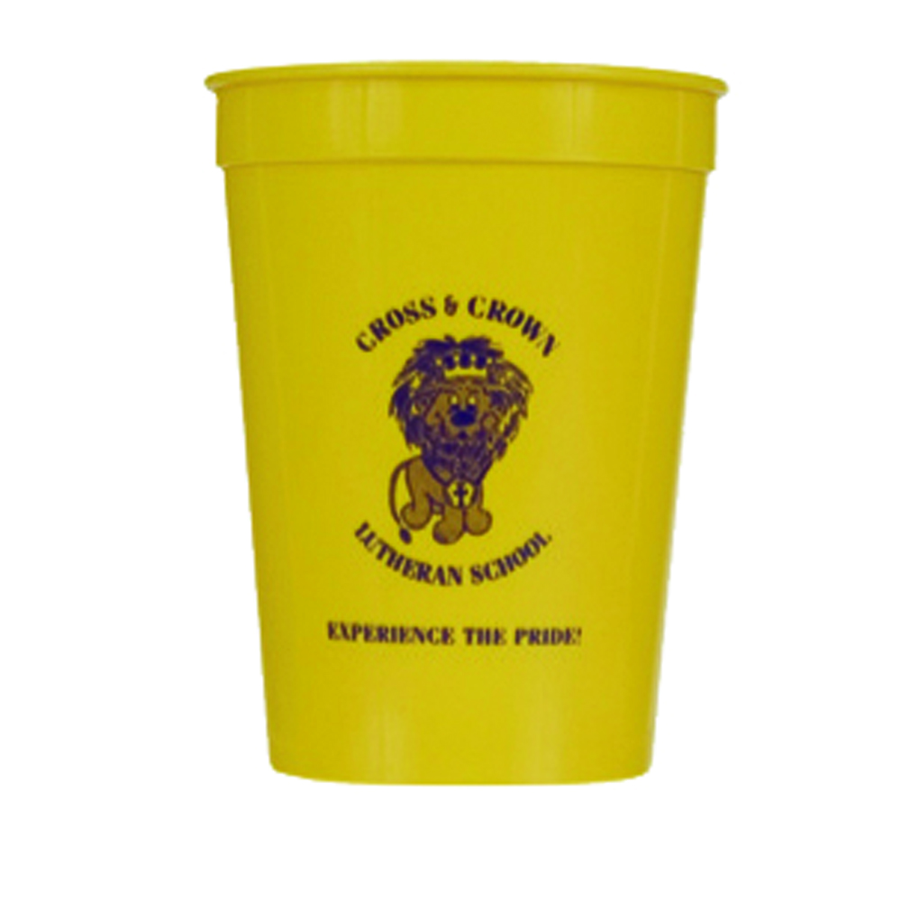 Yellow color option for 12 Oz. Smooth Stadium Cup