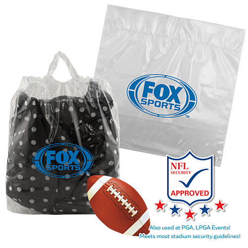 Photo of Ldpe Clear Drawtape Handle 2.5 Mil.   12" X 12"