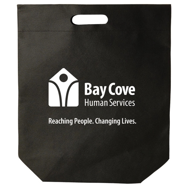Black color option for Nw Die Cut Handle Bag   15" X 18"