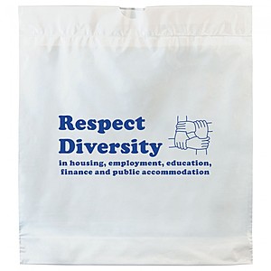 Photo of Poly Drawtape Handle Bags   16" X 18"