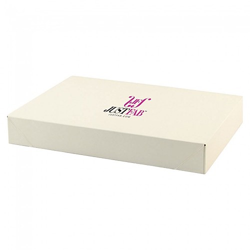 Photo of Pop Up Apparel Box   Frost White Gloss   10" X 7"