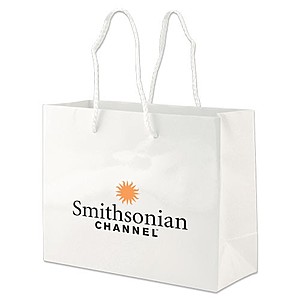 Photo of White Gloss Laminated Eurototes   9" X 7"