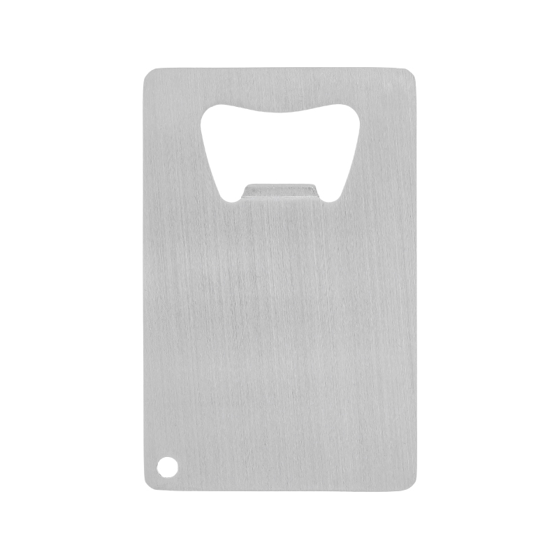 Silver color option for Credit Card Brushed Finish Bottle Opener