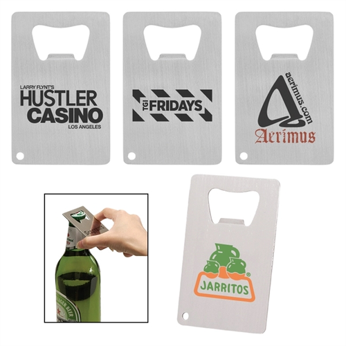 Main photo of Credit Card Brushed Finish Bottle Opener