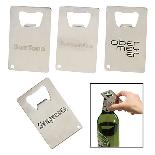 Photo of Credit Card Polished Bottle Opener