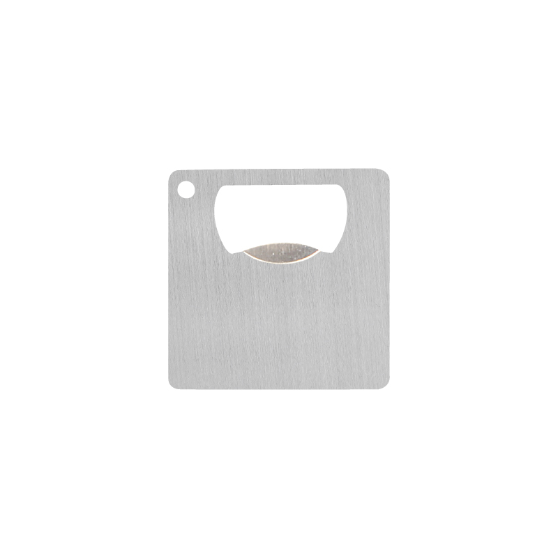 Silver color option for Crescent Mini Square Bottle Opener