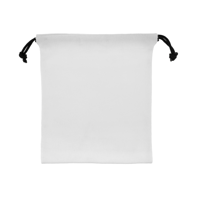 White color option for Nylon Drawstring Pouch