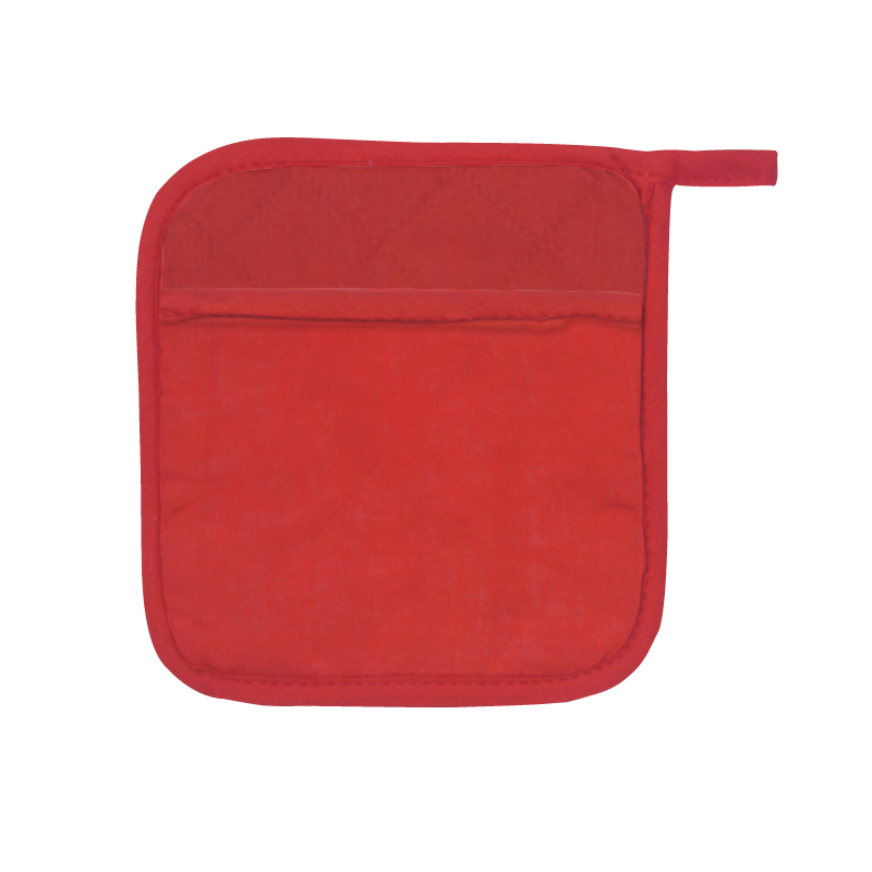 Red color option for Quilted & Padded Pot Holder Trivet