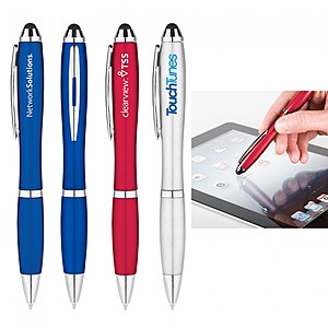 Photo of Metallic Curvaceous Stylus Gel Pen