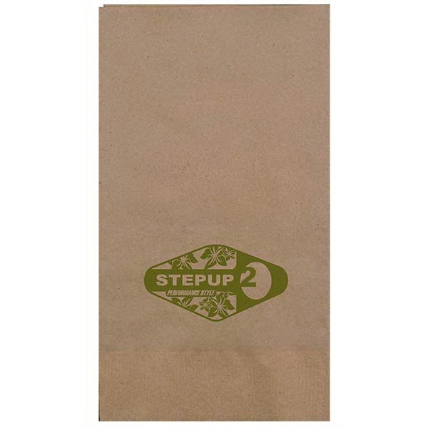 Kraft Brown color option for 1 Ply Kraft Dinner Napkin 1/8 Fold