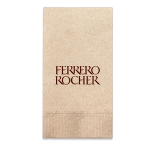 Photo of 1 Ply Kraft Dinner Napkin 1/8 Fold