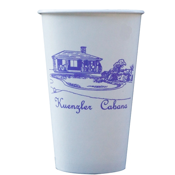 White color option for 16 Oz. Hot Or Cold Paper Cup