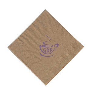 Photo of 2 Ply Kraft Beverage Napkin