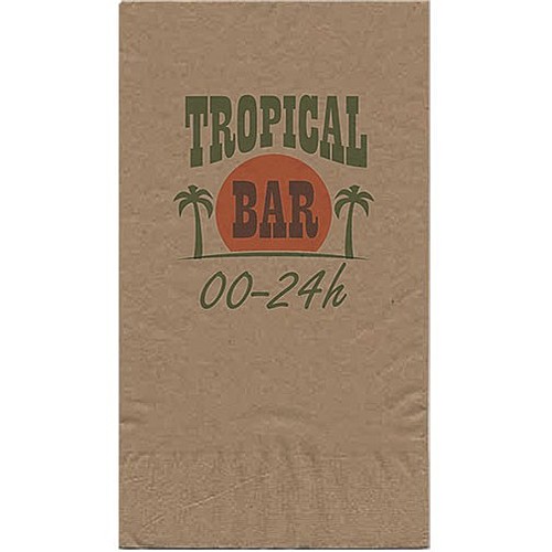 Photo of 2 Ply Kraft Dinner Napkin 1/8 Fold