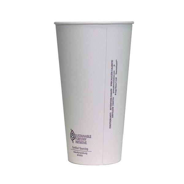 White color option for 20 Oz. Insulated Paper Cup