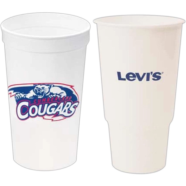 White color option for 32 Oz. Smooth Stadium Cup