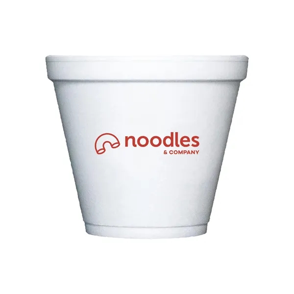White color option for 8 Oz. Container