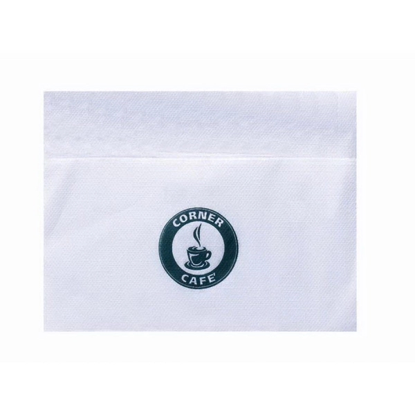 White color option for Bleached Single Ply, 3/4 Fold Napkin